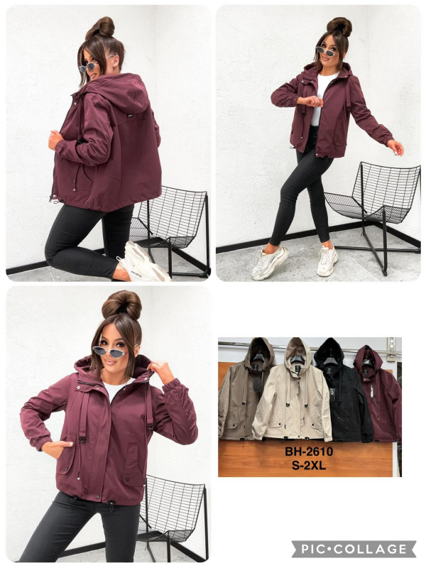 Kurtki damskie cienki Roz S-2XL, 1 Kolor Paczka 5 szt